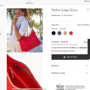 DOONEY AND BOURKE NYLON LARGE ERICKA BAG